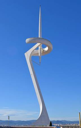 Telecommunications antenna in Barcelonaのeditorial素材