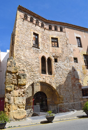 Medieval architecture of Tarragona Spainのeditorial素材