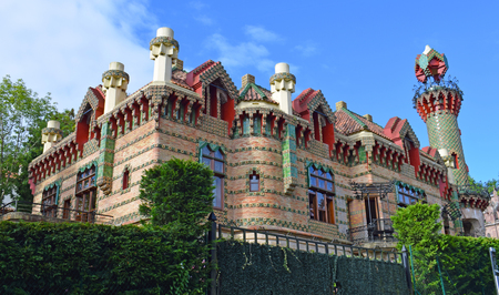 Villa Quijano (the caprice) of Antoni Gaud?, in Comillas Cantabria Spainのeditorial素材