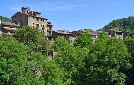 Rupit, mountain village in the province of Barcelonaの写真素材