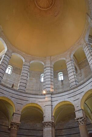 Baptistery in the city of Pisa, Italyの写真素材