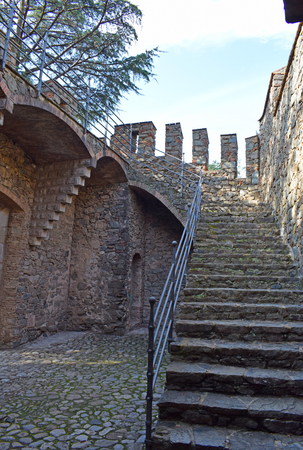 Bellesguard Tower, architect Antonio Gaudi in Barcelonaのeditorial素材