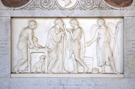 Tomb in Monumental Cemetery of Pisa, Italyのeditorial素材