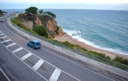 Landscapes in Calella de la Costa, Catalonia Spain の写真素材