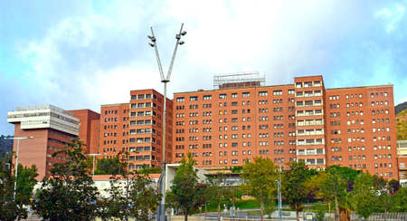 Hoapital Vall d 'Hebron in Barcelona Catalonia Spainのeditorial素材