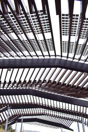 Modern design architecture construction in Barcelona Spainの写真素材