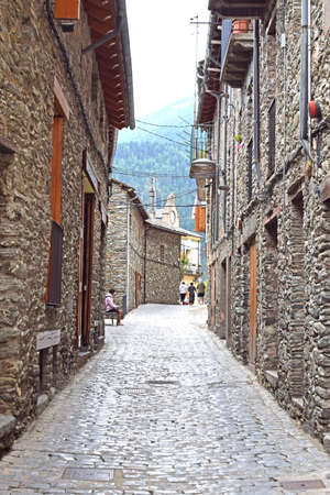Queralbs streets; Barcelona; Catalonia; Spainの写真素材