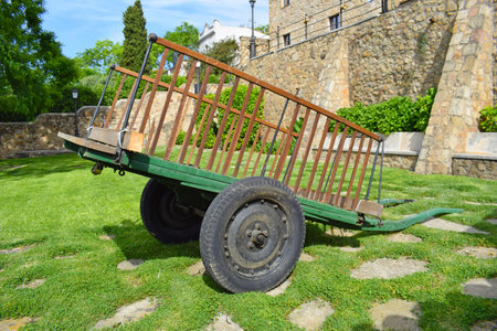 Streets of Castell d'Aro, Girona Catalonia Spainの写真素材