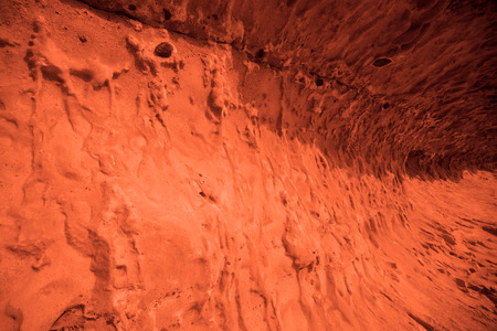 View of the red terrestrial planet. space conceptの写真素材