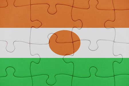 puzzle with the national flag of niger. conceptの写真素材