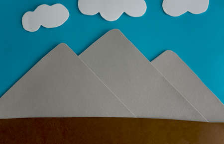 Abstract architecture. The Pyramid of Giza in Egypt.の写真素材