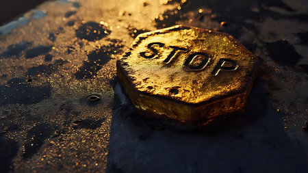 Minimalist golden hour light casting a long diagonal shadow across a smooth beige surface. Close-up of Detail with architectural feel.の素材