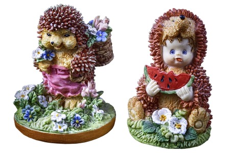Hedgehog decoration as a toyの写真素材