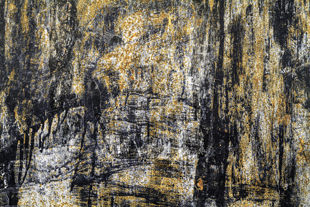 Grungy silver and orange background as a textureの写真素材