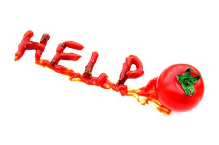 Wounded tomatoの写真素材