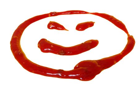 Ketchup smileの写真素材
