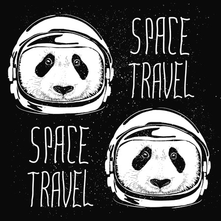abstract pattern astronaut helmet to space travel vector emblem isolatedのイラスト素材