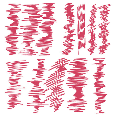 Decorative Gekritzel with hand drawn shapes. Trendy texture for digital paper, fabric, backdropsのイラスト素材