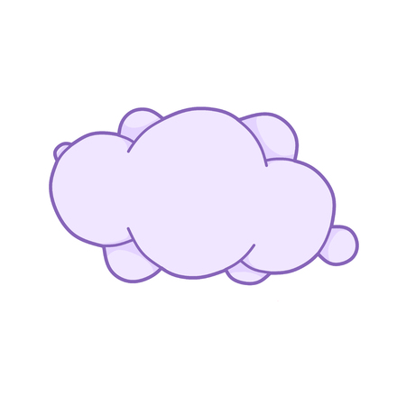 Cute clouds vector illustration for kids. isolated design children, stickers. It can be used for sticker, patch, phone case, poster, t-shirt, mug and other design.のイラスト素材