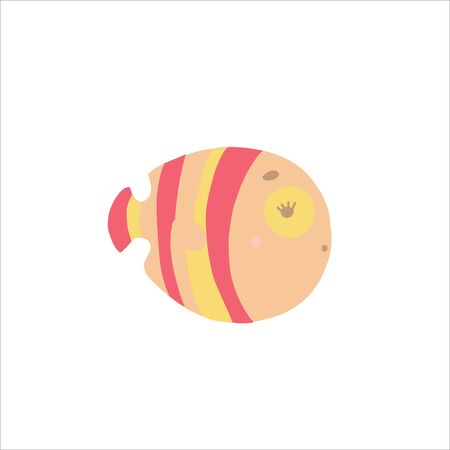 Cute Illustration Of Fugu Fish, Kawaii Fugu, Fugu Drawing, Cute But Poisonousの写真素材