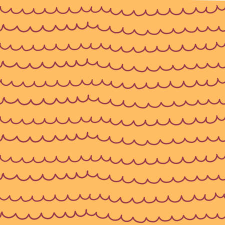 Classic doodle illustration with curls baby pattern. Modern background pattern.のイラスト素材