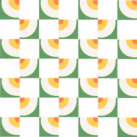 Flat pattern squares background flat vector illustration. Retro funky graphic.