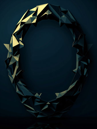 Futuristic Polygonal Ringの素材