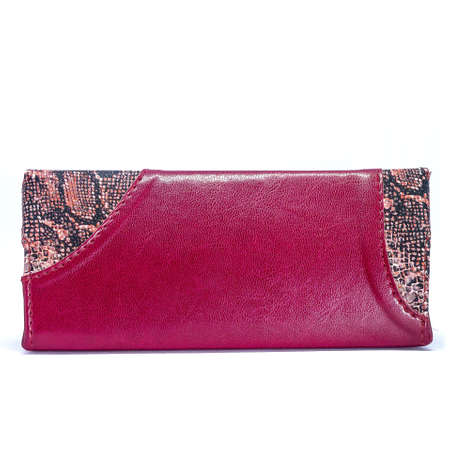 Leather jeans glasses case on white background isolatedの写真素材
