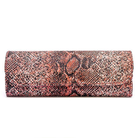 Leather jeans glasses case on white background isolatedの写真素材