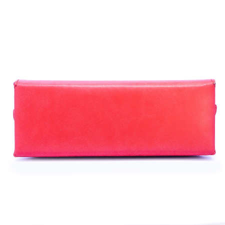 Leather jeans glasses case on white background isolatedの写真素材