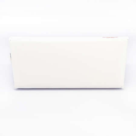 Leather jeans glasses case on white background isolatedの写真素材