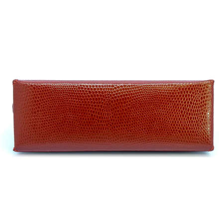 Leather jeans glasses case on white background isolatedの写真素材