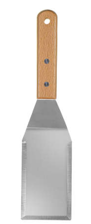 Barbecue and grill spatula on White Background isolatedの写真素材