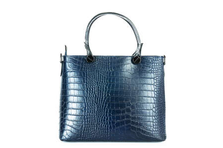 Bag fashion autumn clutch isolated on white leatherの写真素材