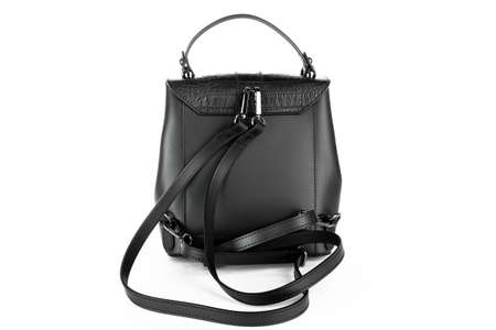 Bag fashion autumn clutch isolated on white leatherの写真素材