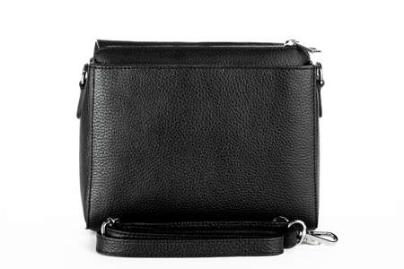 Bag fashion autumn clutch isolated on white leatherの写真素材