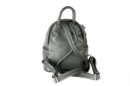 Bag fashion autumn clutch isolated on white leatherの写真素材