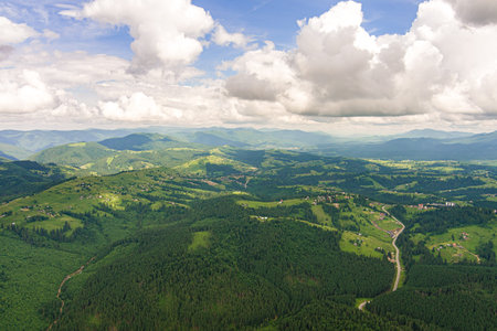 Rest in the summer in the Ukrainian Carpathians with overnight stay in a tent on mountain top