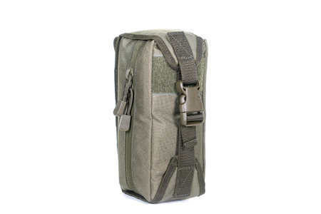 Multifunctional Tactical Weekender Convertible Outdoor Travel Canvas Backpack Isolated on White. Modern Camping Traveler Back Pack Bag Shoulder Straps and Haul Loop. Tactical Hiking Backpackの写真素材