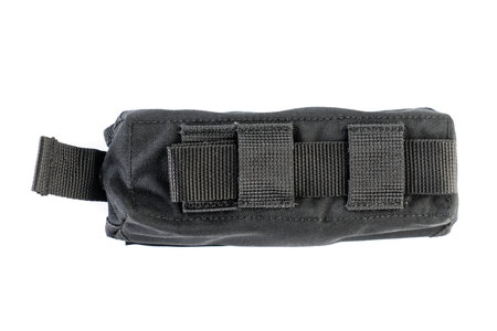 The military bag for turnstile, wicket, tourniquet or first aid kit isolated on a white background.の写真素材