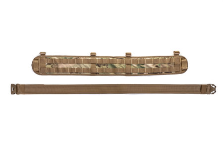 Hunting modern ammunition belt for ammo military cartridgesの写真素材