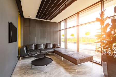 Lounge and library at modern business center. Rest room the office centerの写真素材