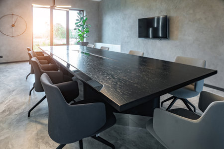 interior of conference meeting room moder officeの写真素材