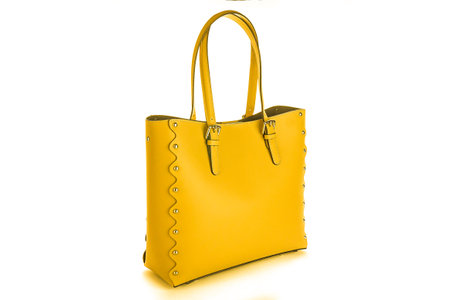 Bag clutch fashion glamor style classic retro isolated on white leatherの写真素材