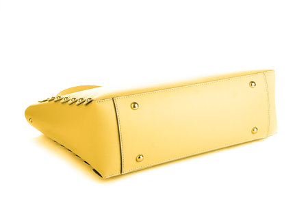 Bag clutch fashion glamor style classic retro isolated on white leatherの写真素材