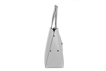Bag clutch fashion glamor style classic retro isolated on white leatherの写真素材