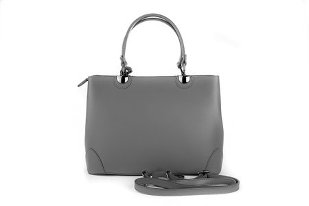 Bag clutch fashion glamor style classic retro isolated on white leatherの写真素材
