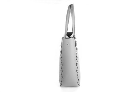 Bag clutch fashion glamor style classic retro isolated on white leatherの写真素材