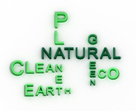 eco word collageの写真素材