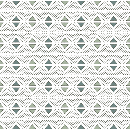 Seamless green triangle background.のイラスト素材